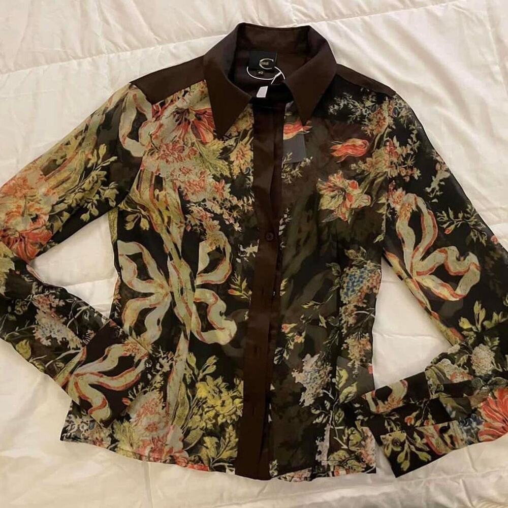 Roberto cavalli silkmesh button up - Picture 4 of 4